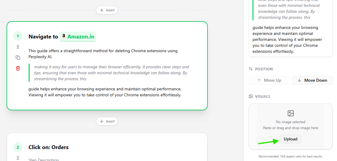 Manual Screenshot Upload